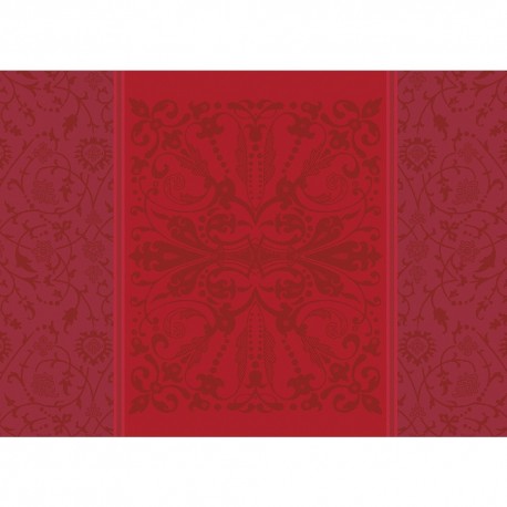 Set de table Renaissance Cassandre Grenat, Garnier-Thiébaut