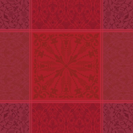 Serviettes de table Cassandre Grenat, Garnier-Thiébaut 