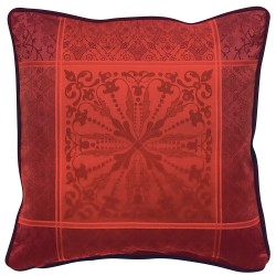 Housses de coussin Cassandre Grenat, Garnier-Thiébaut