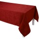 Nappe de table rouge Tivoli Velours pur lin, Le Jacquard Français