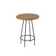 Table d'appoint design bois/métal Ula D30 H39.5cm, Antonino Sciortino pour Serax