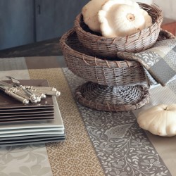 Nappe enduite sur mesure Provence Calisson Le Jacquard Français