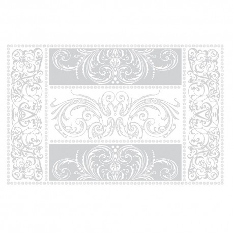 Set de table anti tache Alexandrine blanc Neige, Garnier-Thiébaut