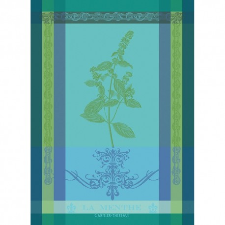 Torchon de cuisine Brin de Menthe Chlorophylle, Garnier-Thiébaut