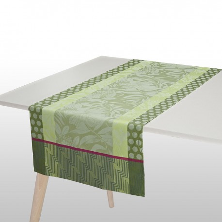 Chemin de table Nature Urbaine Gazon, Le Jacquard Français
