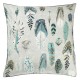 Taie d'oreiller carrée haut de gamme en percale de coton Quill Gris Perle, Designers Guild