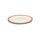 Assiettes porcelaine Serax Dé Ann Demeulemeester 17.5cm Blanc/Rouge V2
