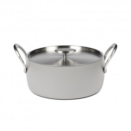 Batterie de cuisine induction - Marmite basse D24cm anti adhésive Pure Cookware Stone grey, Pascale Naessens Serax