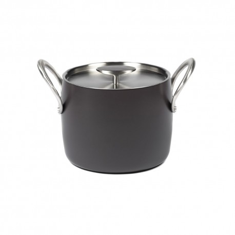 Batterie de cuisine induction - Marmite D18cm anti adhésive Pure Cookware Ebony black, Pascale Naessens Serax