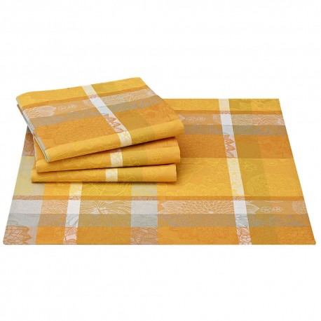 Serviettes de table Marie Galante Ananas, Le Jacquard Français