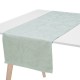 Chemin de table pur lin Tivoli Brume, Le Jacquard Français