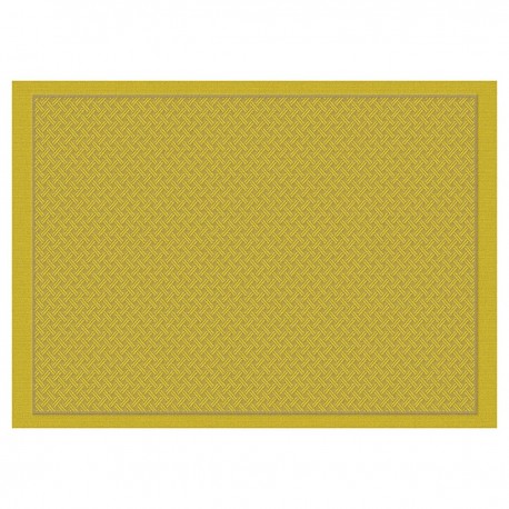 Set de table enduit Osmose Tressage Pollen, Le Jacquard Français