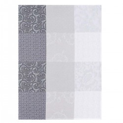 Torchon de cuisine Fleurs de Kyoto Brume, Le Jacquard Français
