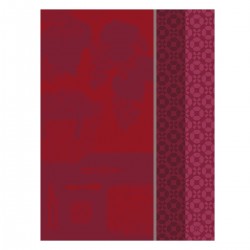 Torchon Vin en Grappe Rouge, Le Jacquard Français