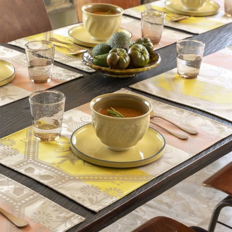 Set de table enduit Hacienda Grès, Le Jacquard Français