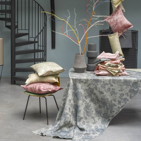 Nappe pur lin Casual Ardoise, Le Jacquard Français