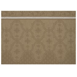 Set de table pur lin Armoiries Grège, Le Jacquard Français 