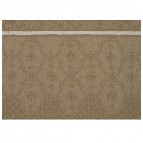 Set de table pur lin Armoiries Grège, Le Jacquard Français 