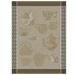 Torchons de cuisine pur coton Comptoir du Thé Blanc, Le Jacquard Français