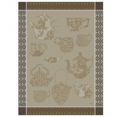 Torchons de cuisine pur coton Comptoir du Thé Blanc, Le Jacquard Français