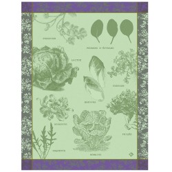 Torchons de cuisine Salades illustrées Laitue, Le Jacquard Français 