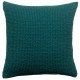Coussin coton stonewashed Maïa Pétrole 45 x 45cm, Vivaraise