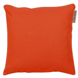 Housse de coussin unie orange Confettis Abricot, Garnier-Thiébaut