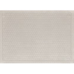 Set de table pur lin Portofino Géo Sabbia, Le Jacquard Français