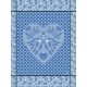 Torchons de cuisine pur coton Amour Celeste, Le Jacquard Français