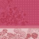 Serviettes de table coton Bio Géraniums Rose, Garnier-Thiébaut