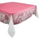 Nappes de table antitache coton Bio Géraniums Rose, Garnier-Thiébaut