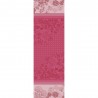 Chemin de table anti tache coton Bio Géraniums Rose, Garnier-Thiébaut