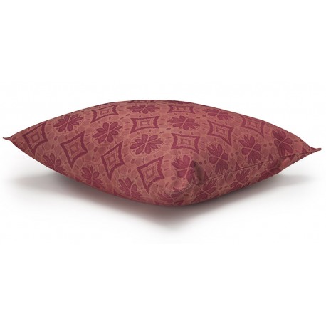 Coussin extérieur Arrière-pays Pêche 60x60cm, Le Jacquard Français