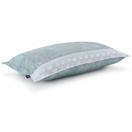 Housse de coussin rectangle Symphonie Baroque Fumée, Le Jacquard Français