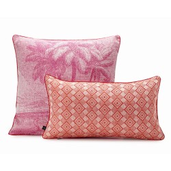 Housses de coussin pur lin Croisière sur le Nil Désert, Le Jacquard Français