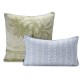 Housses de coussin pur lin Croisière sur le Nil Palmier, Le Jacquard Français