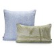 Housses de coussin pur lin Croisière sur le Nil Palmier, Le Jacquard Français VERSO