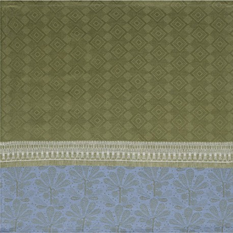 Serviettes de table pur lin Croisière sur le Nil Palmier, Le Jacquard Français
