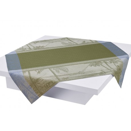 Nappe pur lin Croisière sur le Nil Palmier, Le Jacquard Français