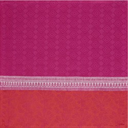 Serviettes de table pur lin Croisière sur le Nil Orchidée, Le Jacquard Français