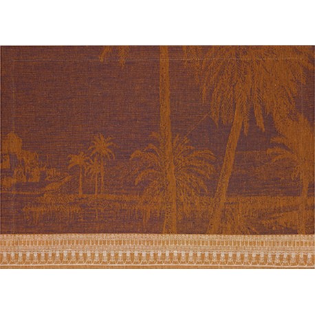Set de table pur lin Croisière sur le Nil Désert, Le Jacquard Français