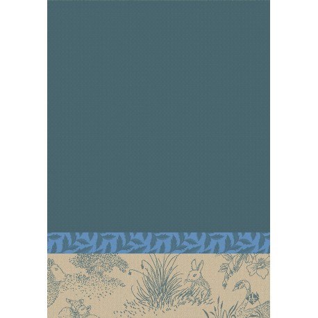 Essuie-mains Joséphine Myosotis, Le Jacquard Français