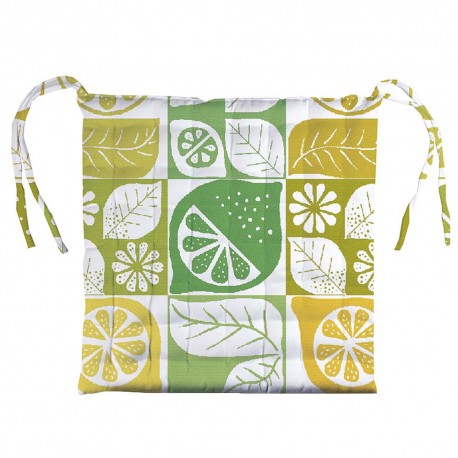 Galette de chaise Mille Citrus Fresh, Garnier-Thiébaut