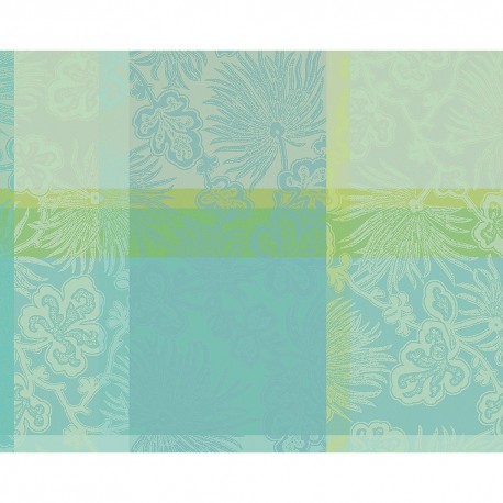 Set de table enduit Mille Venusta Aqua, Garnier-Thiébaut