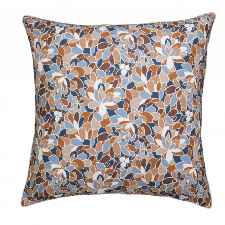 Taie carrée en percale de coton Cyclades, Essix