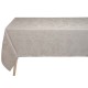 Tissu nappe au mètre Tivoli Sabbia pur lin laize 180 ou 245cm, Le Jacquard Français