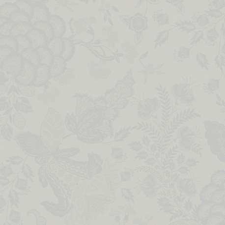 Serviettes de table coton/lin Mille Giverny Opale, Garnier-Thiébaut