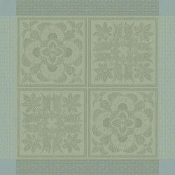 Serviettes de table jacquard pur lin Harmonie Opaline, Garnier-Thiébaut