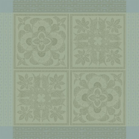 Serviettes de table jacquard pur lin Harmonie Opaline, Garnier-Thiébaut