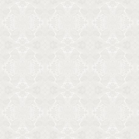 Petit Carré déco Mille Isaphire Blanc, Garnier-Thiébaut